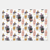 Französischer Champagner in Wasserfarbe Geschenkpapier Set (Vorderseite 2)