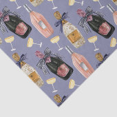 Französischer Champagner in Wasserfarbe Seidenpapier (Ausschnitt)