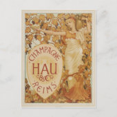 Französischer Champagner Postkarte (Vorderseite)