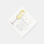 Französischer Cocktail 75 Rezept Serviette (Ecke)