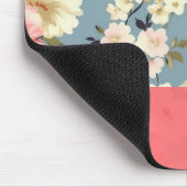 Französischer Cottage-Garten Blumen Chic Shabby Mousepad (Ecke)