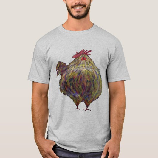 Französischer das Huhn-T - Shirt der Männer (Vorderseite)