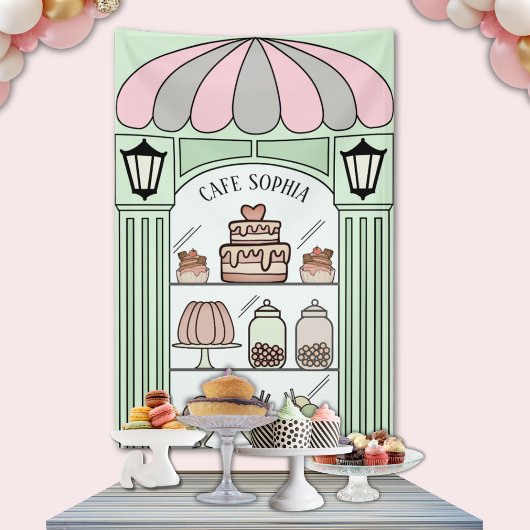 französischer Desserttisch Banner