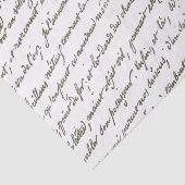 Französischer Dichter Vintages Gold Script Farmlan Seidenpapier (Ausschnitt)