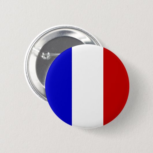 Französischer Flaggenknopf [ver. 2] Button (Vorne & Hinten)