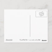 Französischer Flirt - Vintages Romantisches Pferd Postkarte (Rückseite)