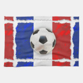 Französischer Fußball Geschirrtuch (Horizontal)
