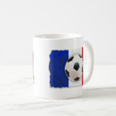 Französischer Fußball Kaffeetasse (VorderseiteRechts)