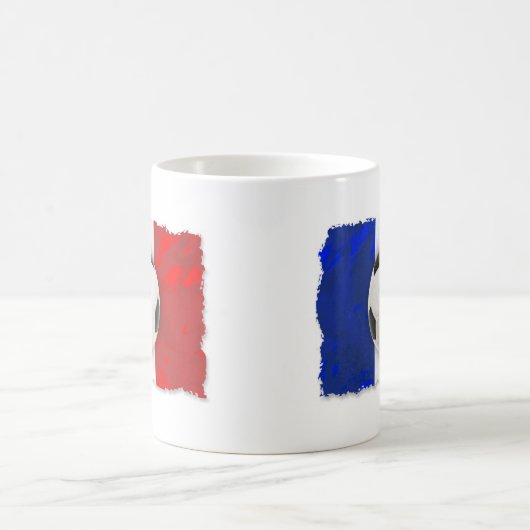 Französischer Fußball Kaffeetasse (Mittel)