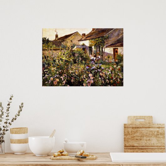 Französischer Garten - ein Otto Stark Gemälde Poster (Küche)