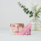 Französischer Garten - Foto einfügen / Visitenkart Visitenkarte (Stehend Vorderseite)