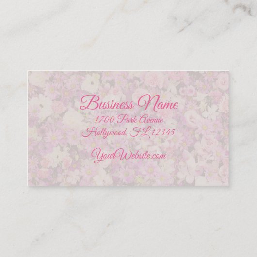 Französischer Garten - Foto einfügen / Visitenkart Visitenkarte (Rückseite)