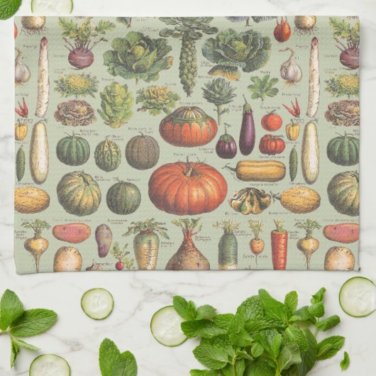 Französischer Gartenführer Handtuch (Gefaltet)