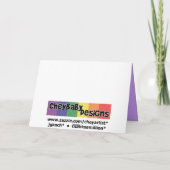 Französischer Geburtstag Karte (Rückseite)