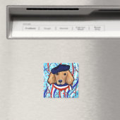 Französischer Golden Retriever Magnet (In Situ (Geschirrspüler))