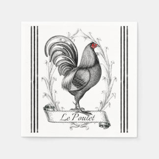 Französischer Hahn Le Poulet Serviette