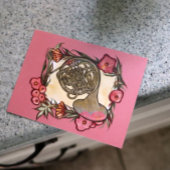 Französischer Horn Band Camp Art Horns Band Lehrer Postkarte