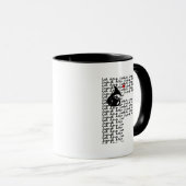 Französischer Horn Buchstabe F Tasse (VorderseiteRechts)