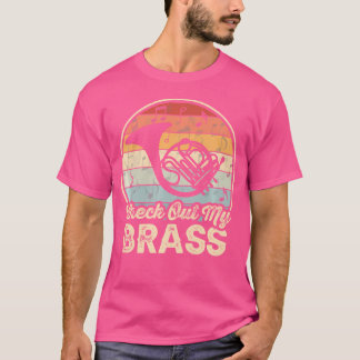 Französischer Horn-Karo aus meinem Brass Funny Mus T-Shirt