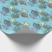 Französischer Hornband-Lehrer Geschenkpapier (Ecke)