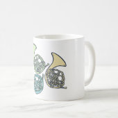 Französischer Hornband-Lehrer Kaffeetasse (VorderseiteRechts)
