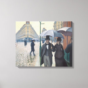 Französischer Impressionismus Paris Ein regneris Leinwanddruck