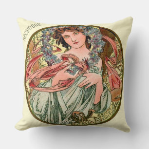 Französischer Jugendstil Dezember Cushion Kissen