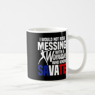 Französischer Kampfsport Savate Trainer Kickboxen Kaffeetasse