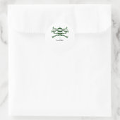 französischer Kebab Runder Aufkleber (Tasche)