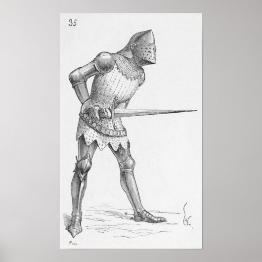 Französischer Knight Poster (Vorne)