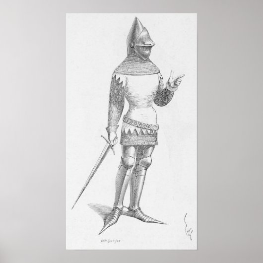 Französischer Knight Poster (Vorne)