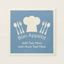 Französischer Koch Bon Appetit Fügen Sie Ihren eig