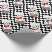 Französischer Koch Geschenkpapier (Ecke)