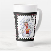 Französischer Koch Latte Tasse Art (Rechte Ecke)