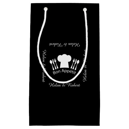 Französischer Kochs-Hut-feinschmeckerischer Koch Kleine Geschenktüte (Vorderseite)