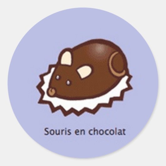 Französischer Kochsticker Runder Aufkleber (Vorderseite)