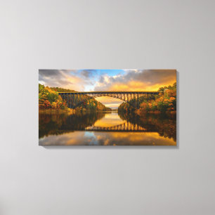 Französischer König Bridge im Fall Leinwanddruck