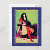 Französischer König Ludwig XIV. Der Große Sonnenkö Postkarte (Vorne/Hinten)