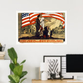 FRANZÖSISCHER KRIEGSRELIEF - 1917 POSTER (Heimbüro)