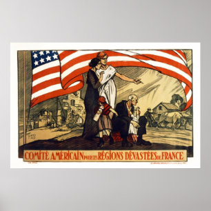 FRANZÖSISCHER KRIEGSRELIEF - 1917 POSTER