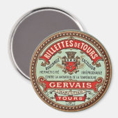 Französischer Kühlschrankmagnet für Vintage Küche (Vorderseite/Rückseite)