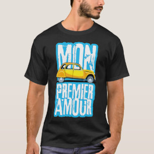 Französischer Kultwagen Duck 2cv Knochenboxer T-Shirt