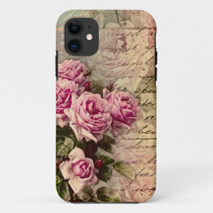 Französischer Land Chic, Shabby Chic, rosa Rosen, Case-Mate iPhone Hülle