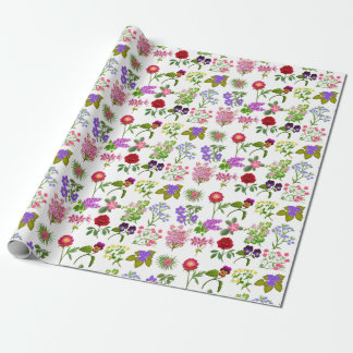 Französischer Land-Garten-BlumenPackpapier Geschenkpapier