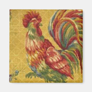 Französischer Land-Goldhahn-Kühlschrankmagnet Magnet