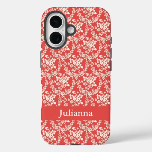 Französischer Landbetrieb Rote Flora Personalisier Case-Mate iPhone Hülle (Rückseite)