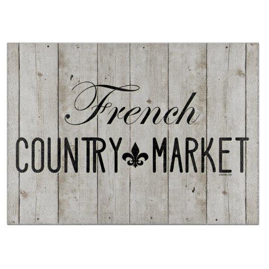 FRANZÖSISCHER LÄNDERMARKT SCHNEIDEBRETT (Vorderseite)