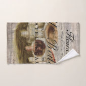 französischer ländlicher Märchenwaldpilz Badhandtuch Set (Handtuch)