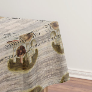 französischer ländlicher Märchenwaldpilz Tischdecke