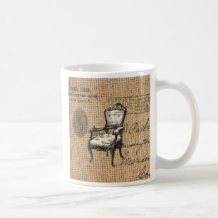 Französischer Landskripte begraben den Pariser Rok Kaffeetasse
